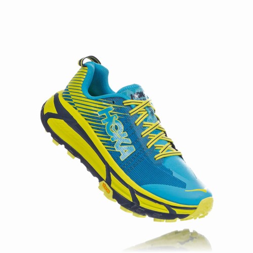 Hoka One One EVO MAFATE 2 Trail Running Shoes For Women India Blue/Green IN-8210